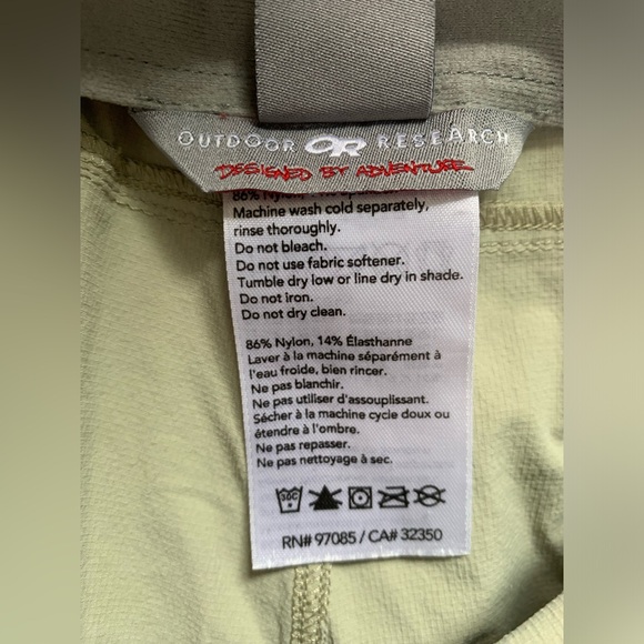 Outdoor Research Ferrosi Crop Pants Khaki Size 14 - Picture 8 of 9